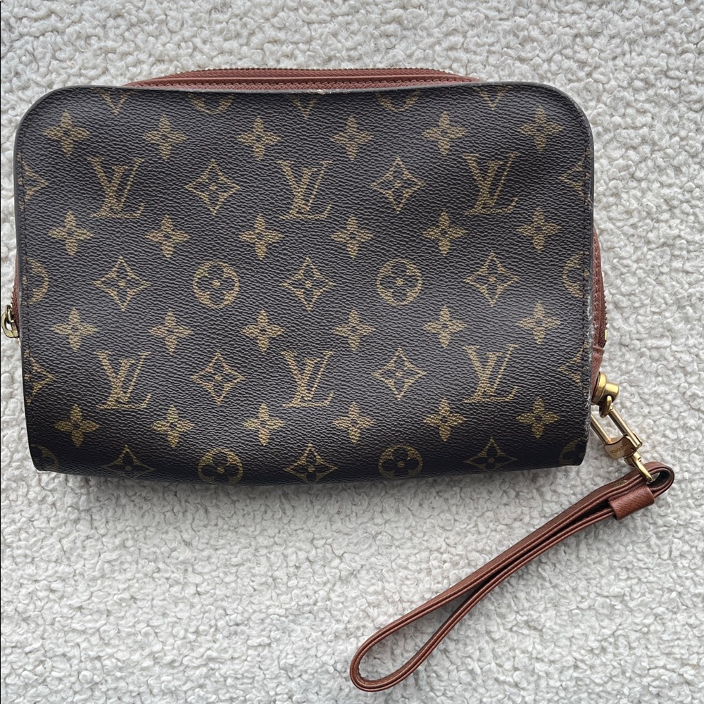 Louis Vuitton Brown Monogram Wristlet